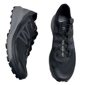 Salomon  Sense Ride 4 Trail Running Shoes Sneakers Auto Laces Mens Sz 11 Black